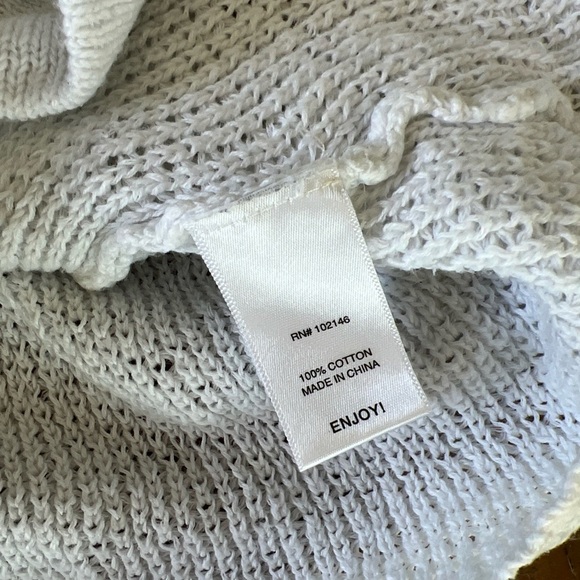 Michael Stars Fisherman Knit Zip Front Sweater XS/small Cardigan Crochet Preppy - Picture 5 of 10